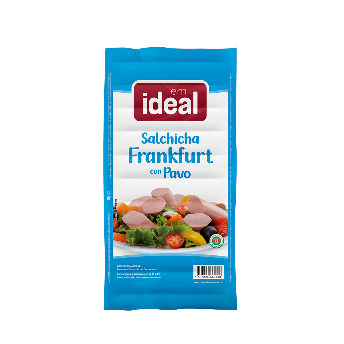 Salchicha Frankfurt con Pavo